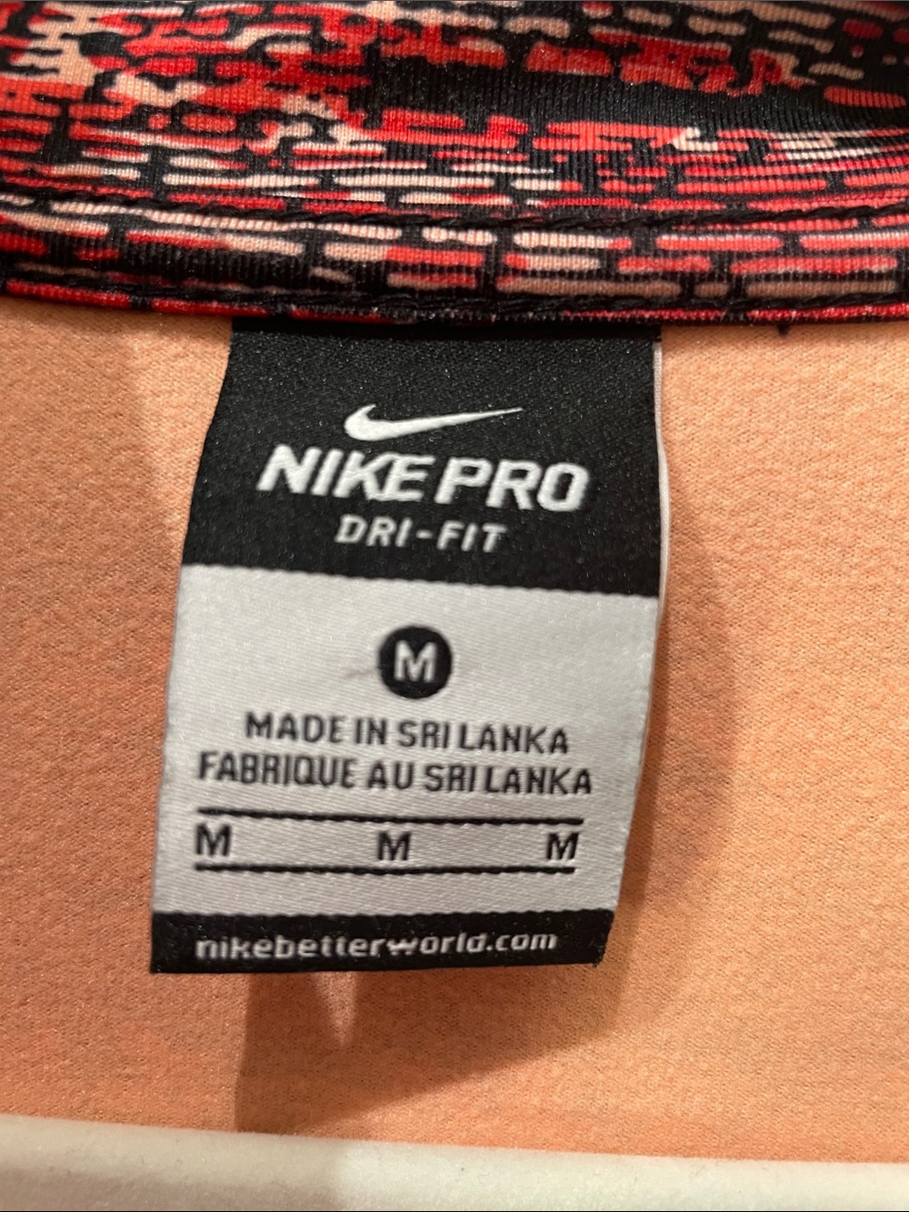 Nike Women’s Red Multi-Stripe Zip-Up Performance Sweater - Picture 2 of 5